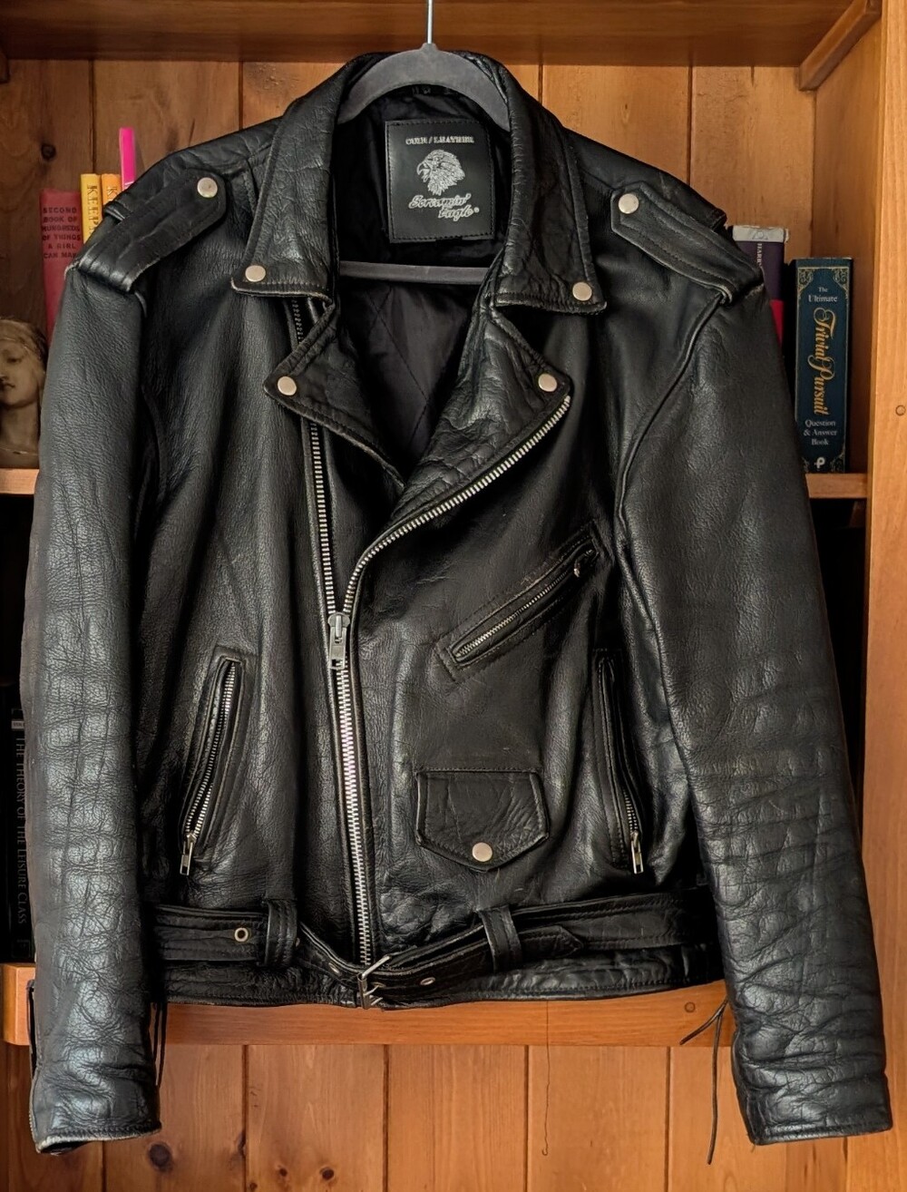 Black Leather Biker Jacket